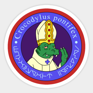 Crocodylus Pontifex Sticker